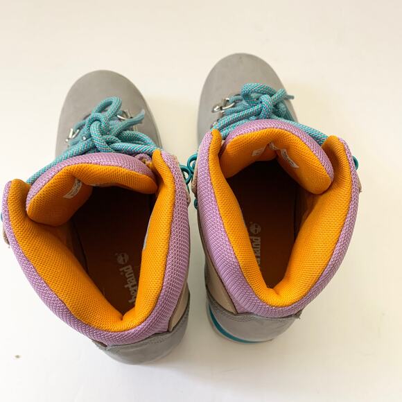 TIMBERLAND WOMEN'S EURO HIKER WP a412w HIKER MEDIUM GRAY NUBUCK SIZE 6 - Picture 7 of 7